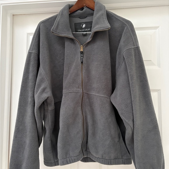 Trimark Men's Charcoal Fleece Jacket size XL - Picture 2 of 7